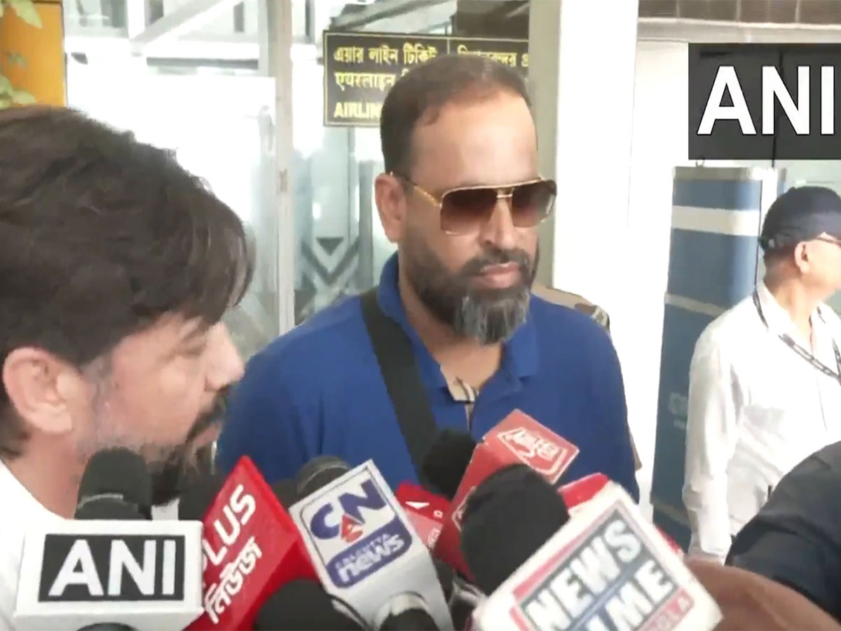TMC leaders Lalitesh Pati Tripathi and Yusuf Pathan (Photo/ANI) TMC leaders Lalitesh Pati Tripathi and Yusuf Pathan (Photo/ANI)