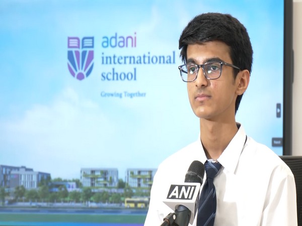 Aahan Ritesh Prajapati, a student at Adani International School (Photo/ANI ) Aahan Ritesh Prajapati, a student at Adani International School (Photo/ANI )