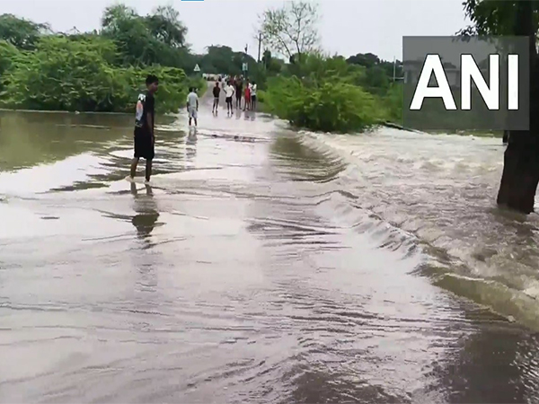 Drains overflowing in Rajasthan's Dausa (Photo: ANI)  Drains overflowing in Rajasthan's Dausa (Photo: ANI)