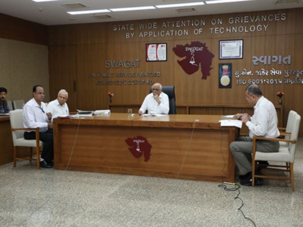 Gujarat CM Bhupendra Patel at SWAGAT (State Wide Attention on Grievances by Application of Technology) Program (Image source: X/ CMOGujarat) Gujarat CM Bhupendra Patel at SWAGAT (State Wide Attention on Grievances by Application of Technology) Program (Image source: X/ CMOGujarat)