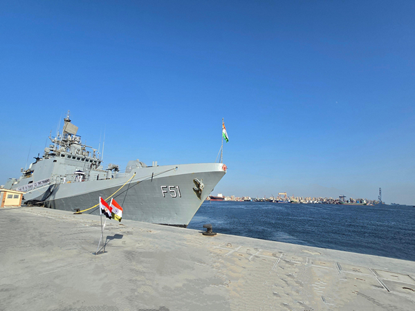 INS Trikand arrived at Alexandria, Egypt (Photo:X/ @indiannavy) INS Trikand arrived at Alexandria, Egypt (Photo:X/ @indiannavy)