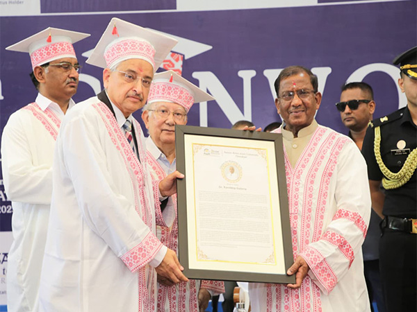 Assam Governor Lakshman Prasad Acharya at Convocation of Down Town University (Photo/ANI) Assam Governor Lakshman Prasad Acharya at Convocation of Down Town University (Photo/ANI)