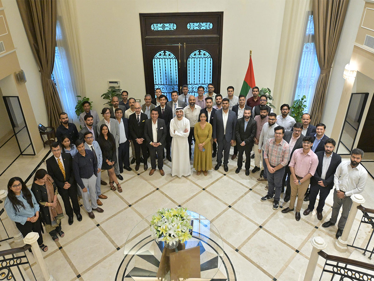 UAE Ambassador Abdulnasser Alshaali with IIT Delhi students (Photo/ UAE MOFA) UAE Ambassador Abdulnasser Alshaali with IIT Delhi students (Photo/ UAE MOFA)