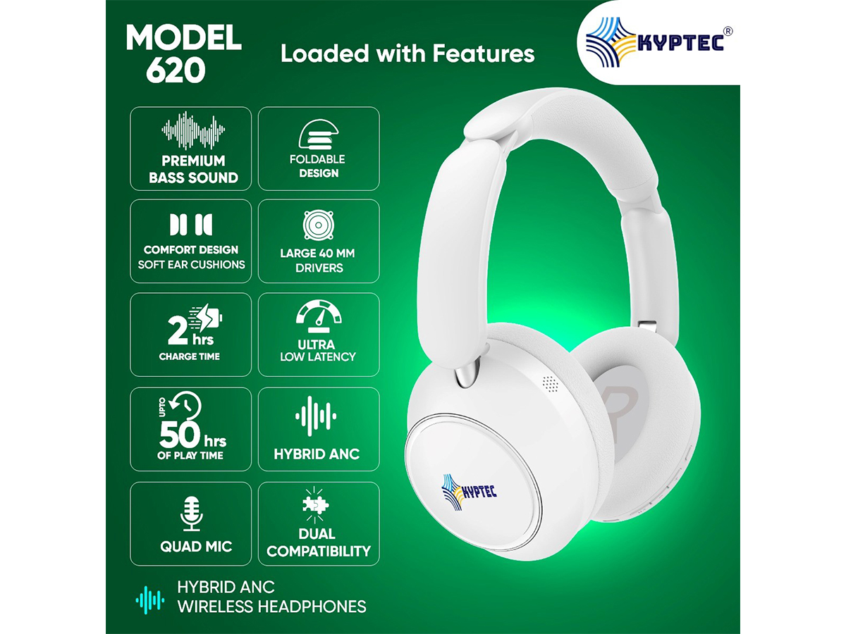 KYPTEC® Lifestyle Launches Model KYPTEC® 620: Hybrid Noise Cancelling Wireless Headphones That Redefine Sound for the Global Generation KYPTEC® Lifestyle Launches Model KYPTEC® 620: Hybrid Noise Cancelling Wireless Headphones That Redefine Sound for the Global Generation