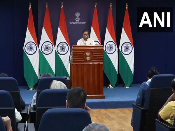 Ministry of Externla Affairs spokesperson Randhir Jaiswal (Photo/ANI) Ministry of Externla Affairs spokesperson Randhir Jaiswal (Photo/ANI)
