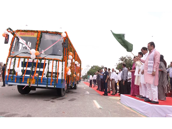 Rajasthan CM Bhajanlal Sharma flags off new roadways buses in Jaipur (Photo: ANI) Rajasthan CM Bhajanlal Sharma flags off new roadways buses in Jaipur (Photo: ANI)