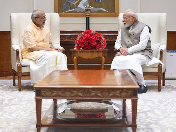 People receive relief material amid flood situation in Punjab (Photo/ANI) People receive relief material amid flood situation in Punjab (Photo/ANI)