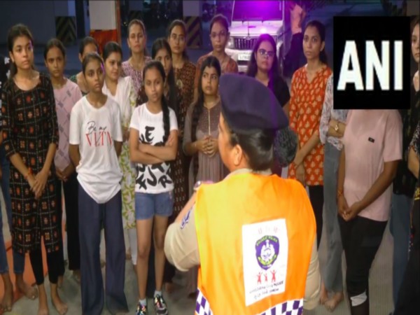 She Team of Gujarat Police provide self-defence training to women (Photo/ANI) She Team of Gujarat Police provide self-defence training to women (Photo/ANI)