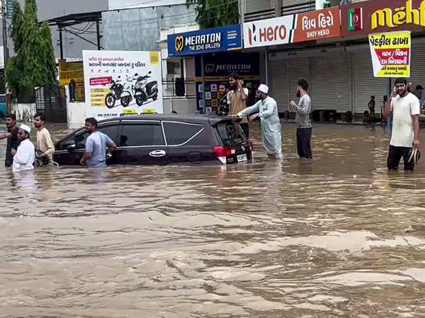 An area in Gujarat inundated with rain water following incessant rainfall (File Photo/ANI) An area in Gujarat inundated with rain water following incessant rainfall (File Photo/ANI)