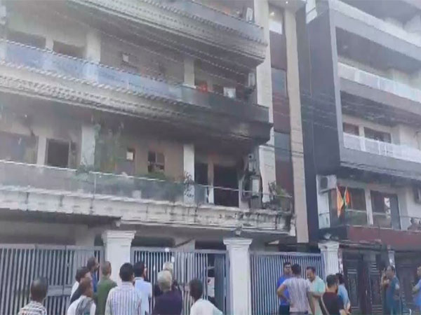 Fire breaks out at a house in Faridabad (Photo/ANI) Fire breaks out at a house in Faridabad (Photo/ANI)