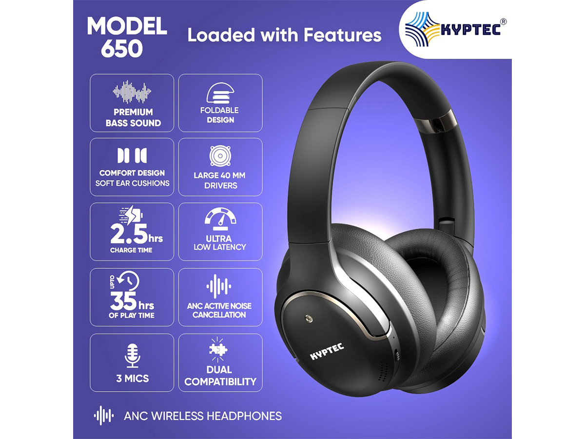 KYPTEC® Lifestyle Launches Model KYPTEC® 650: Premium ANC Wireless Headphones for the Global Gen Z Generation  KYPTEC® Lifestyle Launches Model KYPTEC® 650: Premium ANC Wireless Headphones for the Global Gen Z Generation