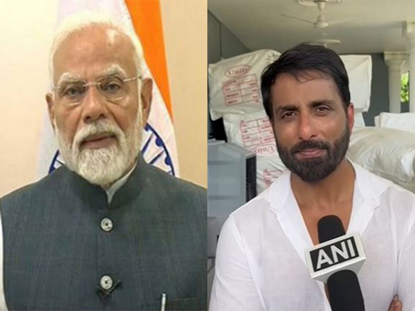 PM Modi, Sonu Sood (Image: ANI) PM Modi, Sonu Sood (Image: ANI)