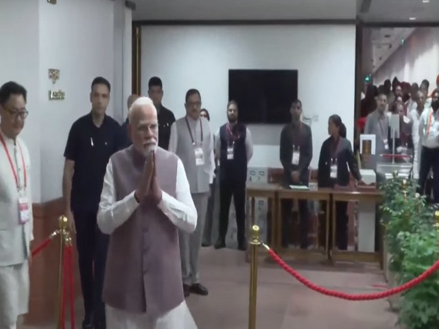 Prime Minister Narendra Modi casts vote for 15th Vice Presidential election (Photo/ANI) Prime Minister Narendra Modi casts vote for 15th Vice Presidential election (Photo/ANI)