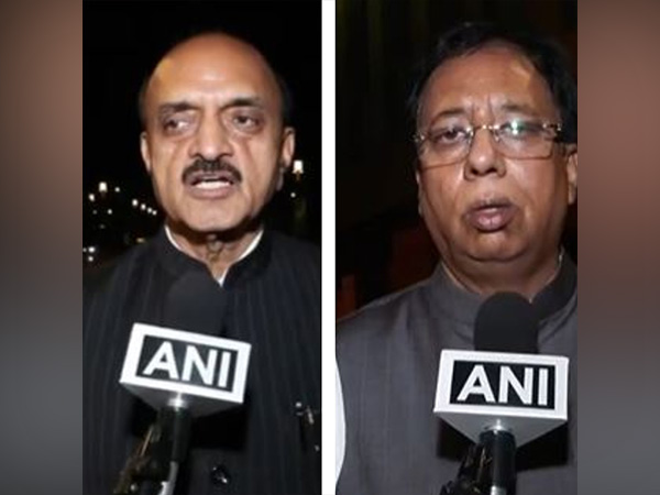 BJP MPs Bhagwat Karad and Sanjay Jaiswal (Photo/ANI) BJP MPs Bhagwat Karad and Sanjay Jaiswal (Photo/ANI)
