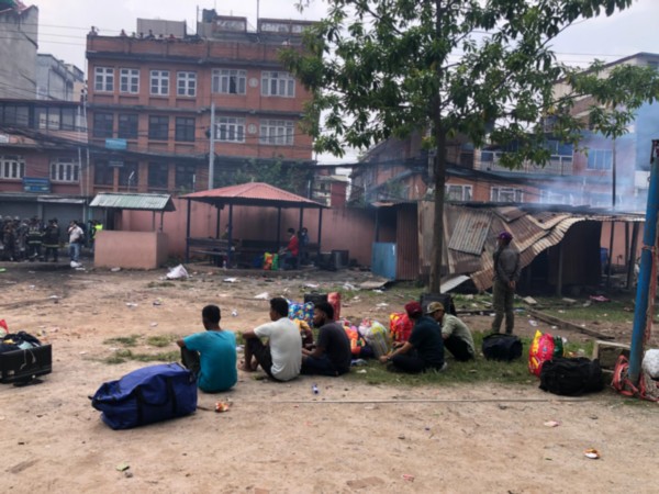 Aftermath of Tuesday's violence in Kathmandu (Photo/ANI) Aftermath of Tuesday's violence in Kathmandu (Photo/ANI)
