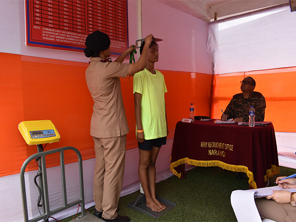 Indian Army begins Women Military Police recruitment rally for North East (Photo/ANI) Indian Army begins Women Military Police recruitment rally for North East (Photo/ANI)