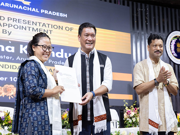CM Pema Khandu presents appointment letters to successful APPSCCE-2024 candidates in Itanagar (Photo/ANI) CM Pema Khandu presents appointment letters to successful APPSCCE-2024 candidates in Itanagar (Photo/ANI)