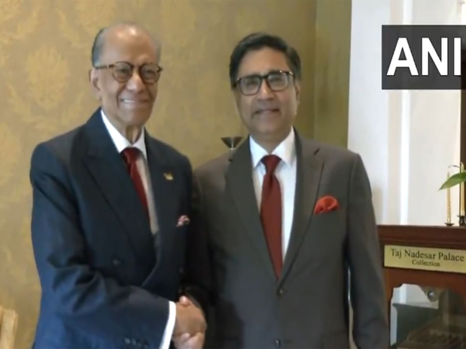 Mauritius PM Ramgoolam meets FS Vikram Misri (Photo/ANI) Mauritius PM Ramgoolam meets FS Vikram Misri (Photo/ANI)