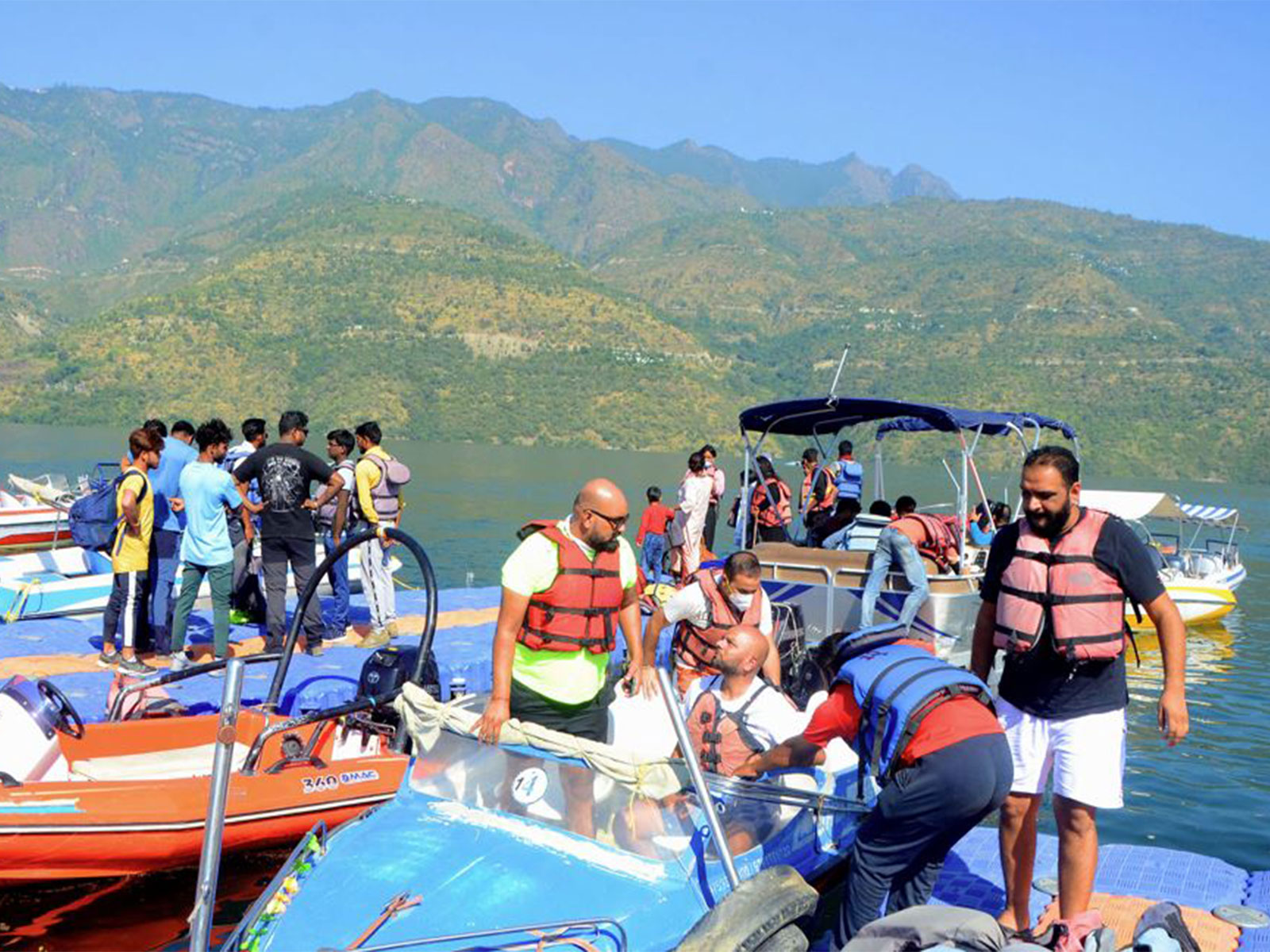 Tourist boating at Tehri Lake (File Photo/ANI) Tourist boating at Tehri Lake (File Photo/ANI)