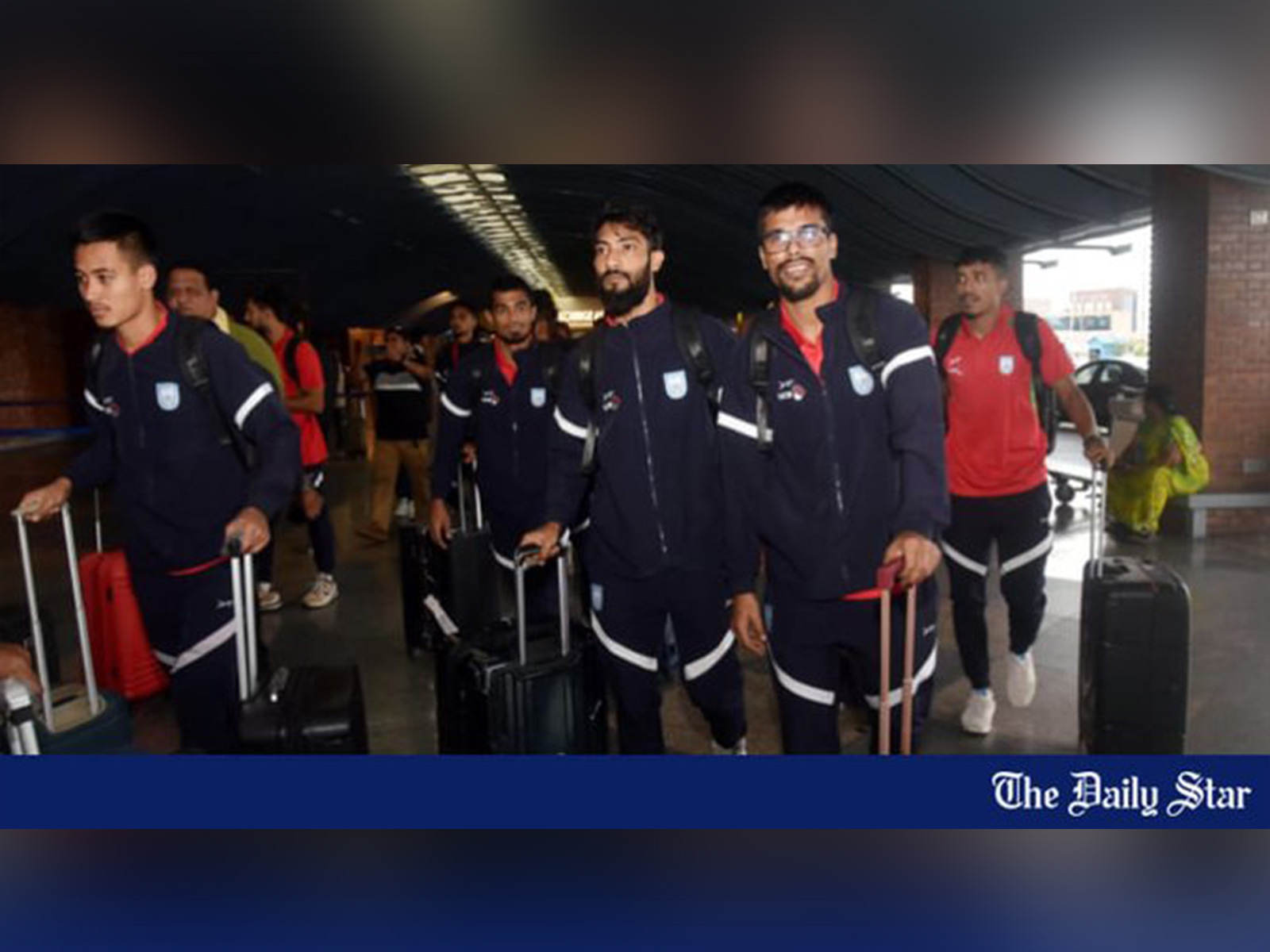 Bangladesh football team stuck in Nepal returns home (Photo: X/@dailystarnews) Bangladesh football team stuck in Nepal returns home (Photo: X/@dailystarnews)