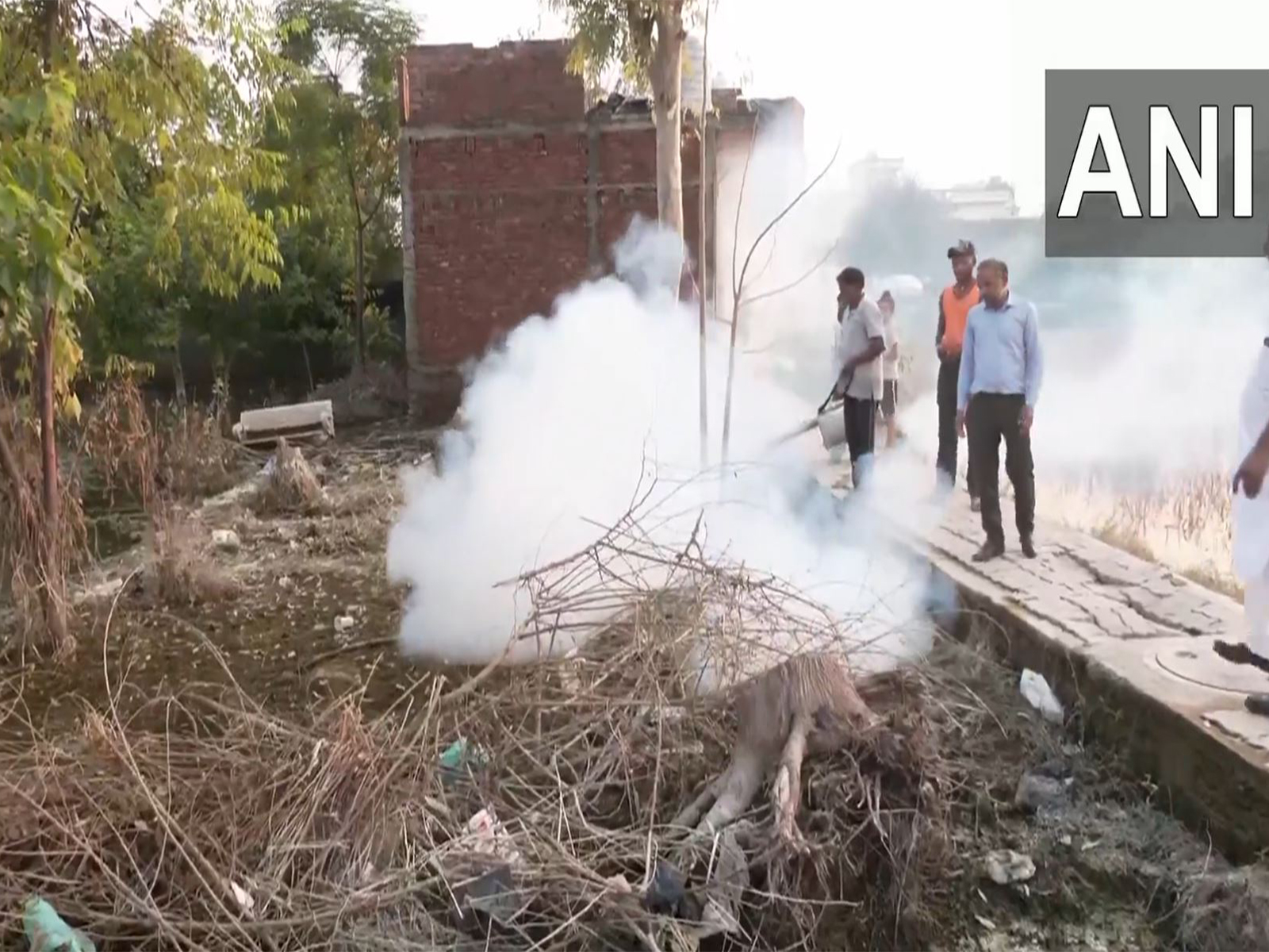 Extensive fogging campaign in Ajnala (Photo/ANI) Extensive fogging campaign in Ajnala (Photo/ANI)