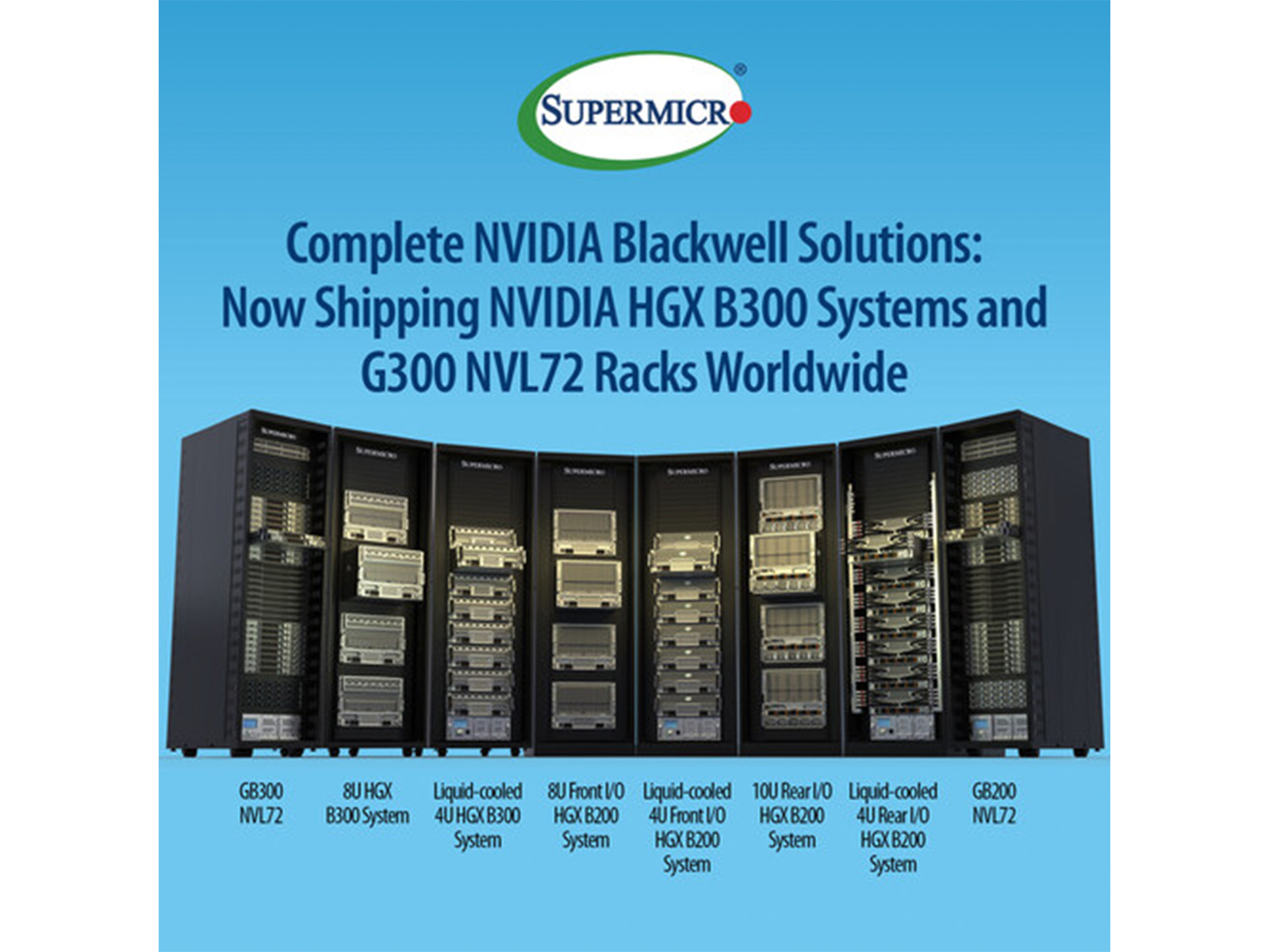 Supermicro Begins Volume Shipments of NVIDIA Blackwell Ultra Systems and Rack Plug-and-Play Data Center-Scale Solutions Supermicro Begins Volume Shipments of NVIDIA Blackwell Ultra Systems and Rack Plug-and-Play Data Center-Scale Solutions