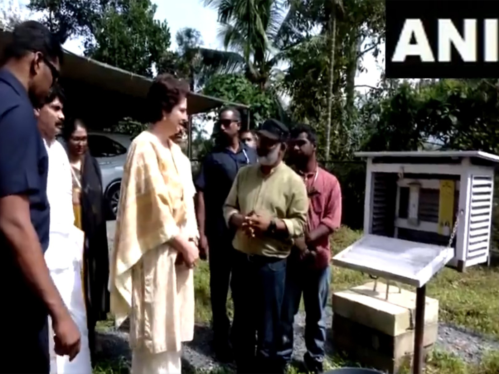Congress MP Priyanka Gandhi Vadra at the Hume Centre for Ecology and Wildlife Biology. (Photo/ANI) Congress MP Priyanka Gandhi Vadra at the Hume Centre for Ecology and Wildlife Biology. (Photo/ANI)