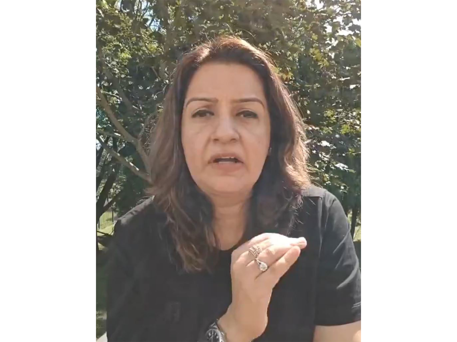 Shiv Sena (UBT) MP Priyanka Chaturvedi (Photo Source- Self shot video) Shiv Sena (UBT) MP Priyanka Chaturvedi (Photo Source- Self shot video)