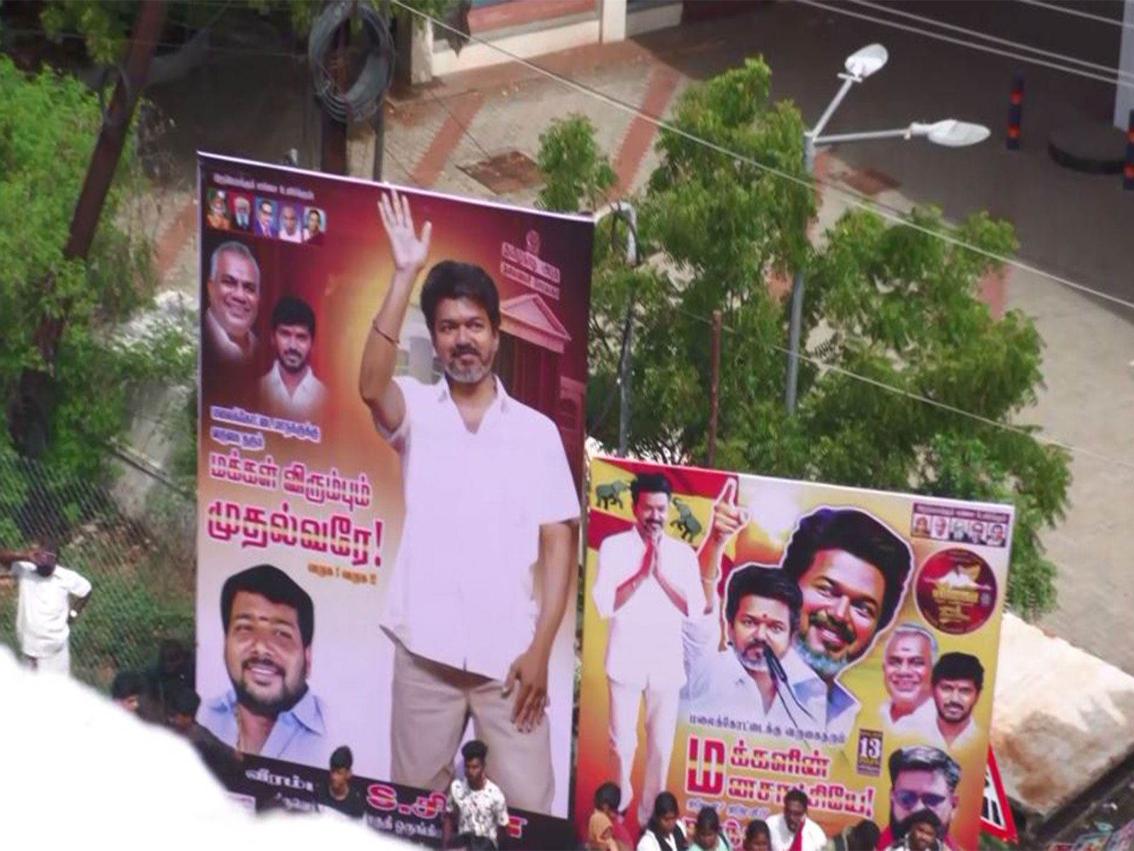 Visuals from Vijay's rally in Trichy (Photo/ANI) Visuals from Vijay's rally in Trichy (Photo/ANI)