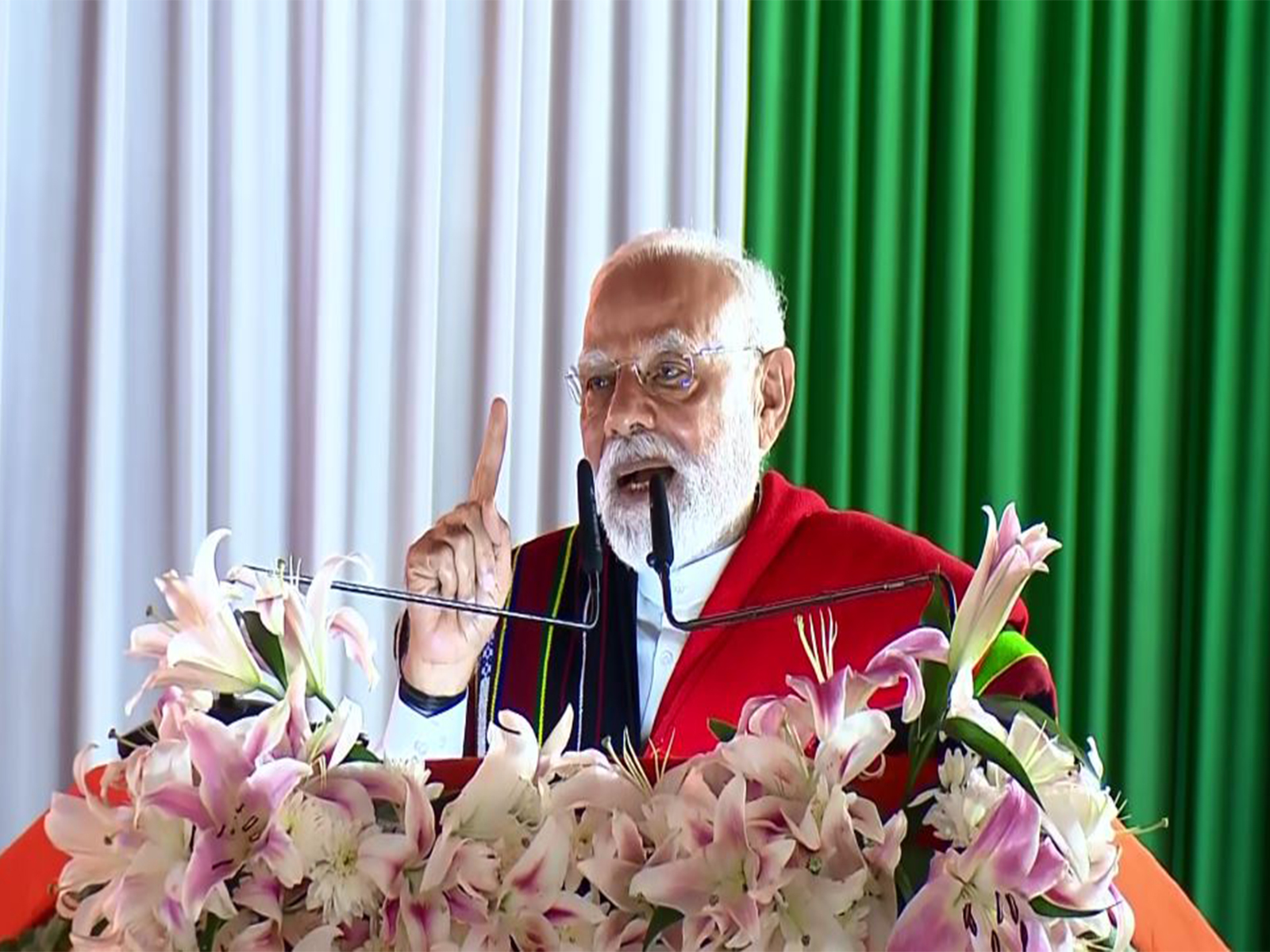 PM Narendra Modi in Manipur (Photo/ANI/DD) PM Narendra Modi in Manipur (Photo/ANI/DD)