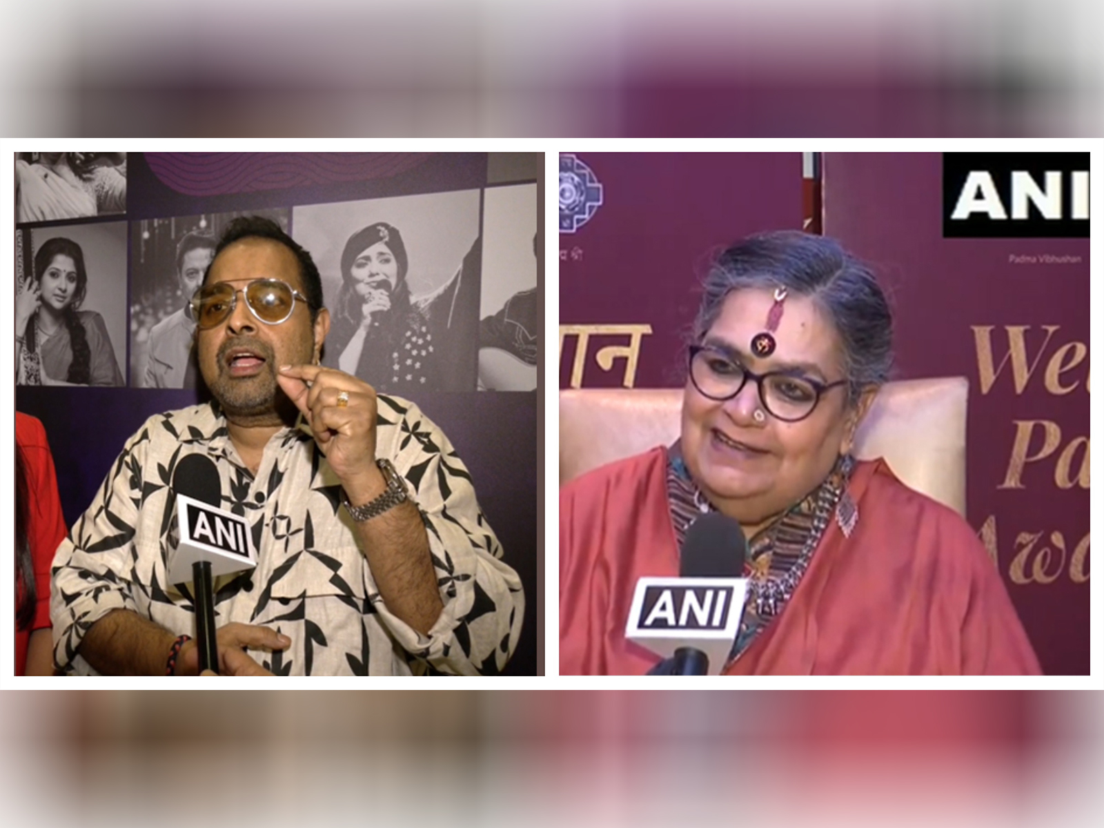 Singers Shankar Mahadevan, Usha Uthup (Image source: ANI) Singers Shankar Mahadevan, Usha Uthup (Image source: ANI)