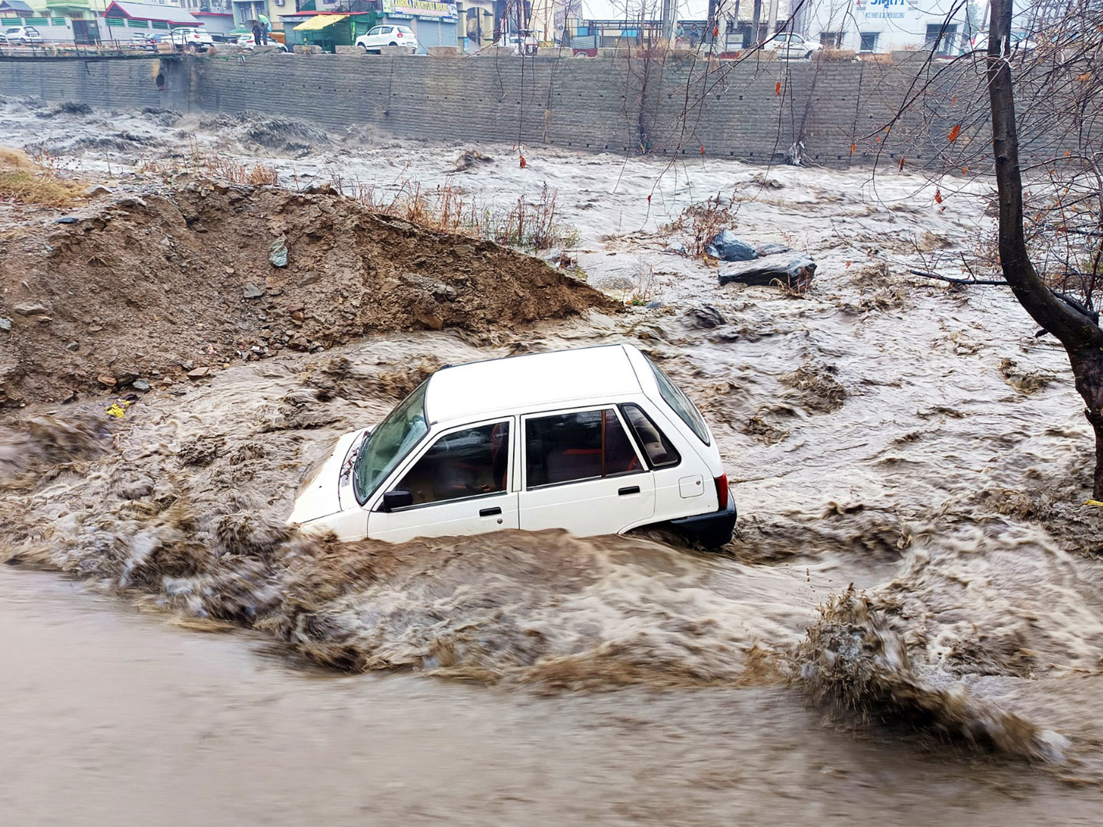 Visuals showing Monsoon fury in Himachal (File Photo/ANI) Visuals showing Monsoon fury in Himachal (File Photo/ANI)