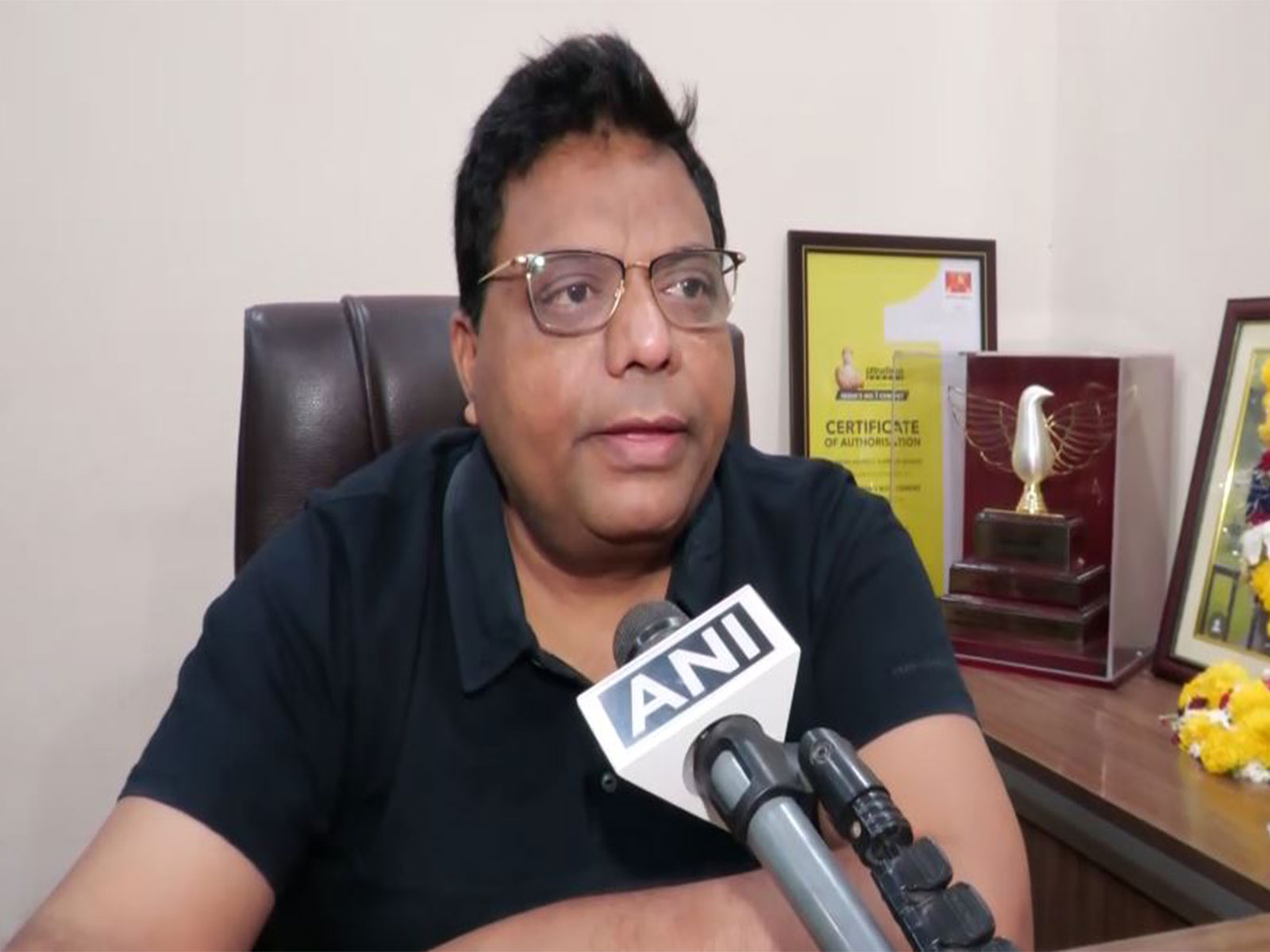 Sanjay Dwivedi, father of Pahalgam terror attack victim Shubham Dwivedi (Photo/ANI) 