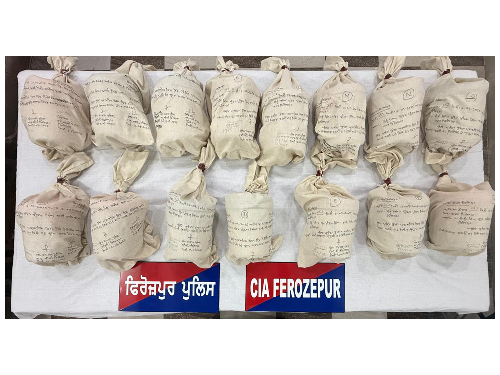 Recovered items (Photo: @DGPPunjabPolice/X) Recovered items (Photo: @DGPPunjabPolice/X)