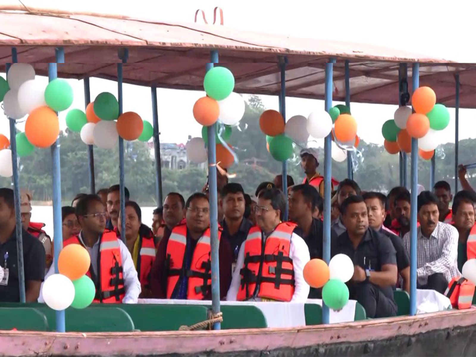 Tripura CM Manik Saha during Jal Utsav festival (Photo: ANI) Tripura CM Manik Saha during Jal Utsav festival (Photo: ANI)