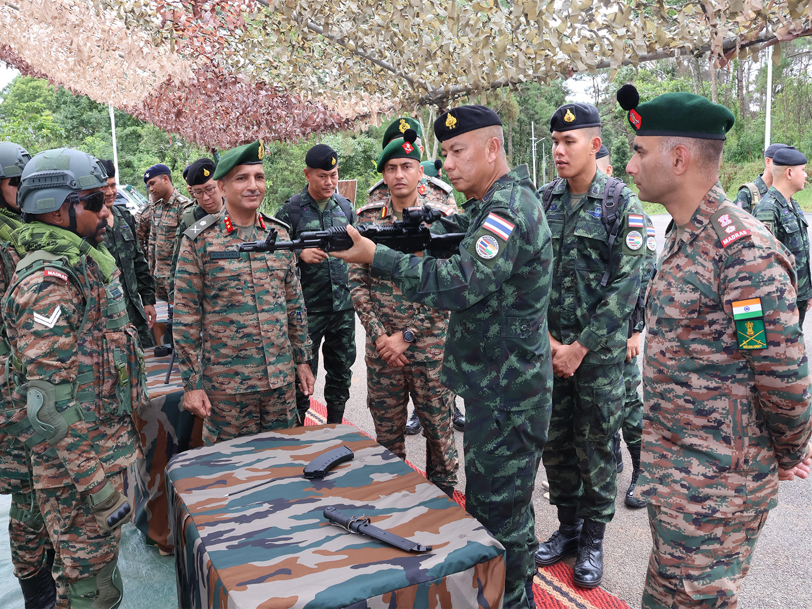 Joint military exercise between Indian and Royal Thai Army (Defence PRO GUWAHATI) Joint military exercise between Indian and Royal Thai Army (Defence PRO GUWAHATI)