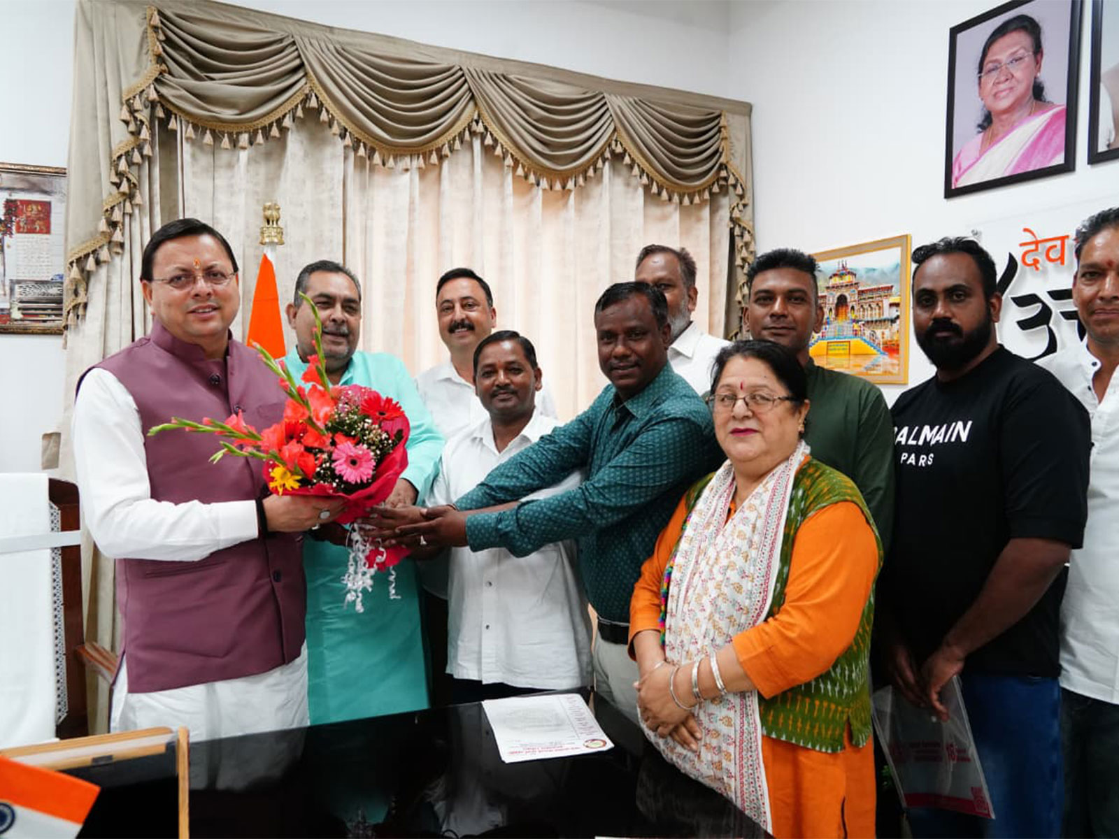 Uttarakhand MLAs pay courtesy visit to CM Pushkar SinghDhami (Photo/CMO) Uttarakhand MLAs pay courtesy visit to CM Pushkar SinghDhami (Photo/CMO)