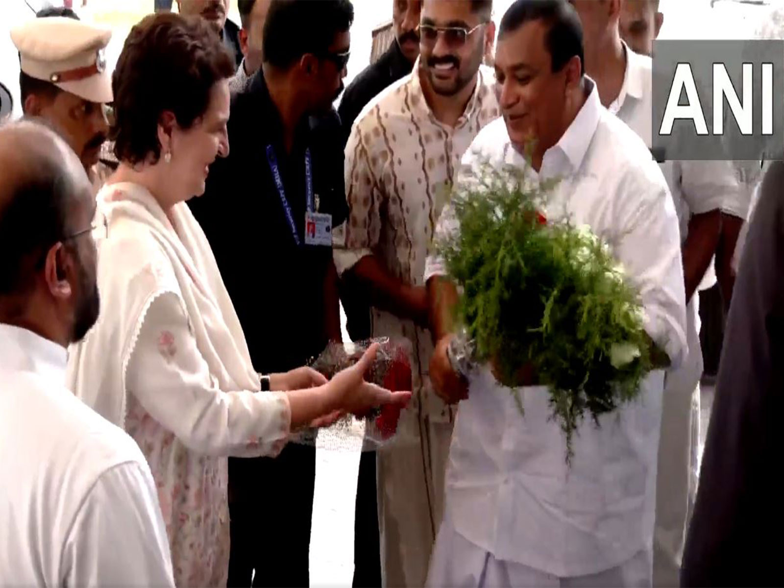 Congress MP Priyanka Gandhi Vadra at the Bishop House in Thamarassery. (Photo/ANI) Congress MP Priyanka Gandhi Vadra at the Bishop House in Thamarassery. (Photo/ANI)