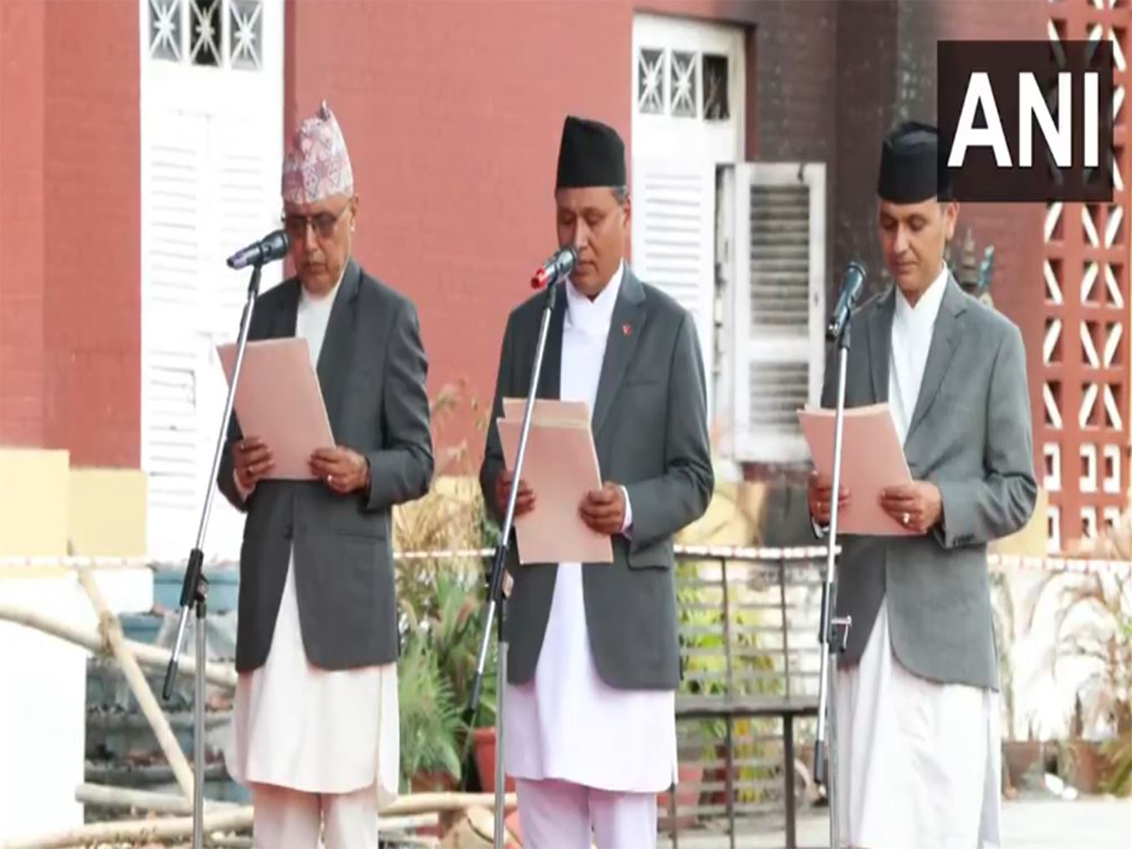 Kulman Ghising, Om Prakash Aryal, Rameshwor Khanal join Nepal’s interim cabinet (Photo/ANI) Kulman Ghising, Om Prakash Aryal, Rameshwor Khanal join Nepal’s interim cabinet (Photo/ANI)