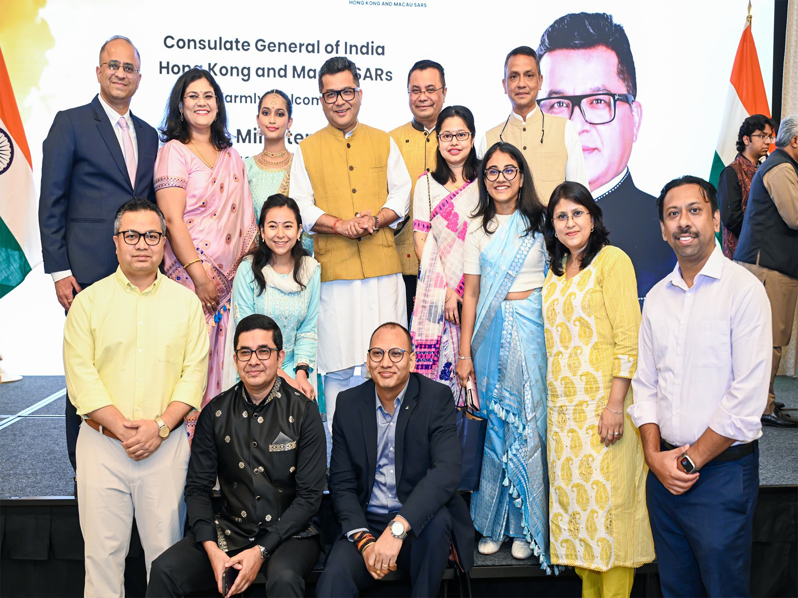 MoS Pabitra Margherita with members of Indian diaspora. (Photo/ X@PmargheritaBJP) MoS Pabitra Margherita with members of Indian diaspora. (Photo/ X@PmargheritaBJP)