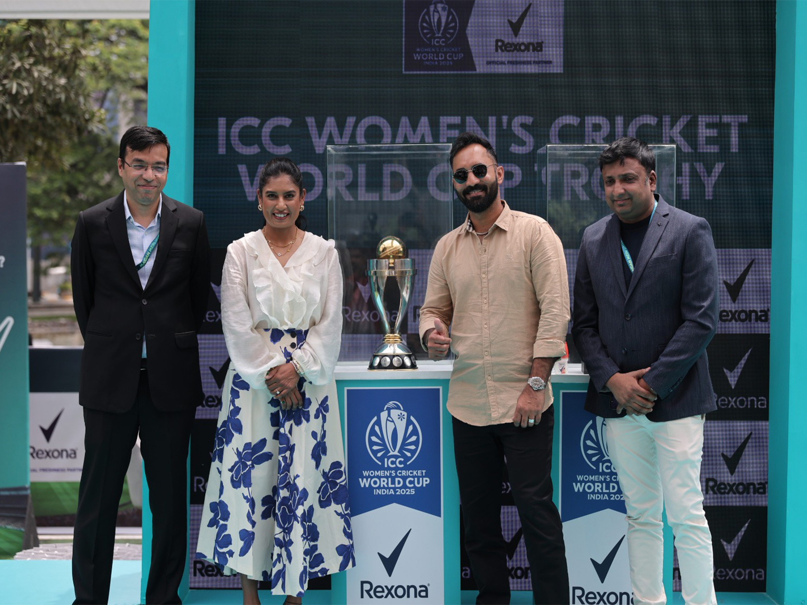 Rexona champions women’s cricket with ICC WCC Trophy in Bangalore, with Vipul Mathur, Executive Director & Head of Personal Care, HUL and Nitin Agarwal, CMO-Unilever International Rexona champions women’s cricket with ICC WCC Trophy in Bangalore, with Vipul Mathur, Executive Director & Head of Personal Care, HUL and Nitin Agarwal, CMO-Unilever International