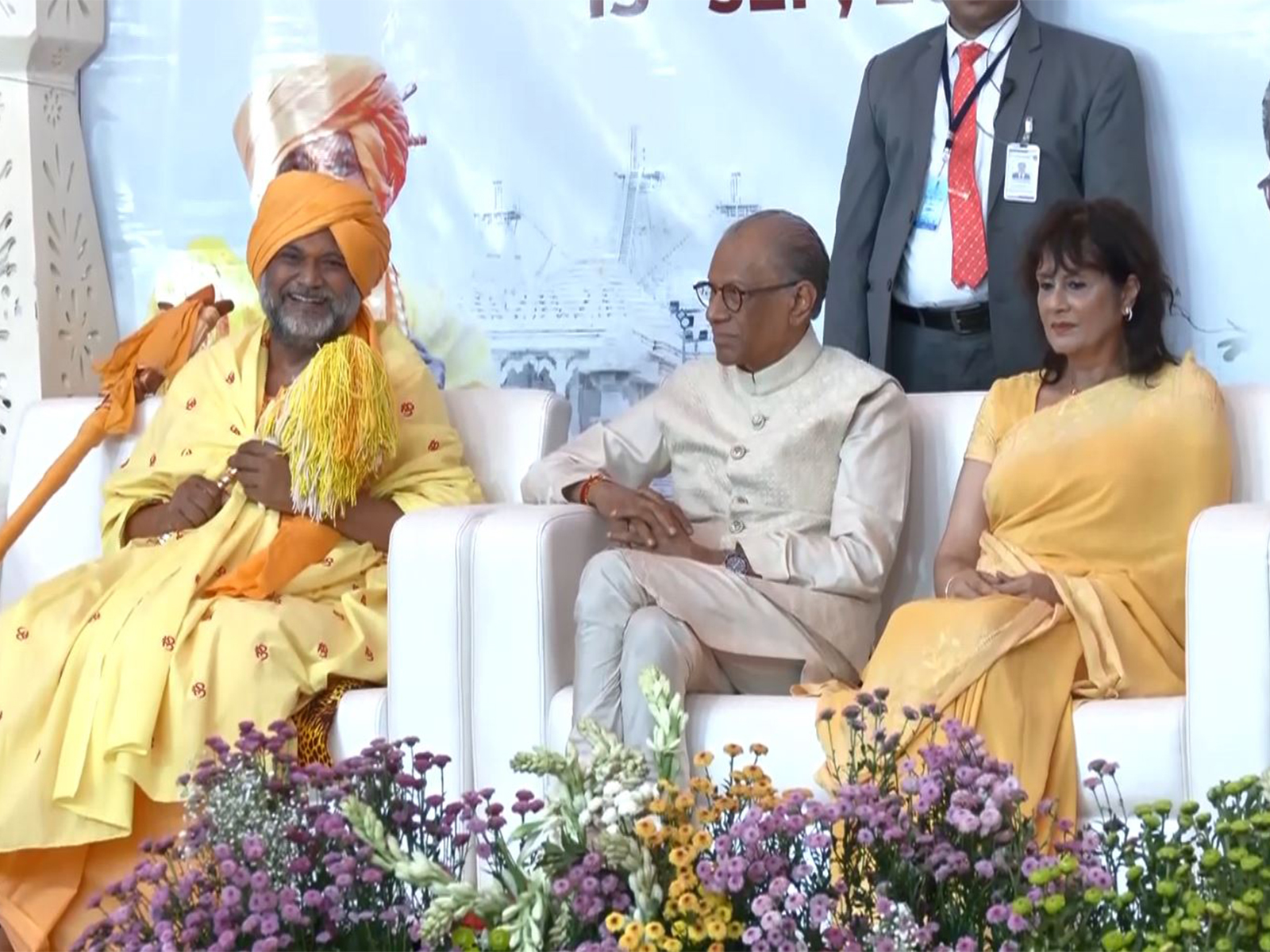 Mauritius Prime Minister Navinchandra Ramgoolam during his visit to Bramarishi Ashram in Tirupati, Andhra Pradesh, as part of his official tour to India (Photo/ANI) Mauritius Prime Minister Navinchandra Ramgoolam during his visit to Bramarishi Ashram in Tirupati, Andhra Pradesh, as part of his official tour to India (Photo/ANI)