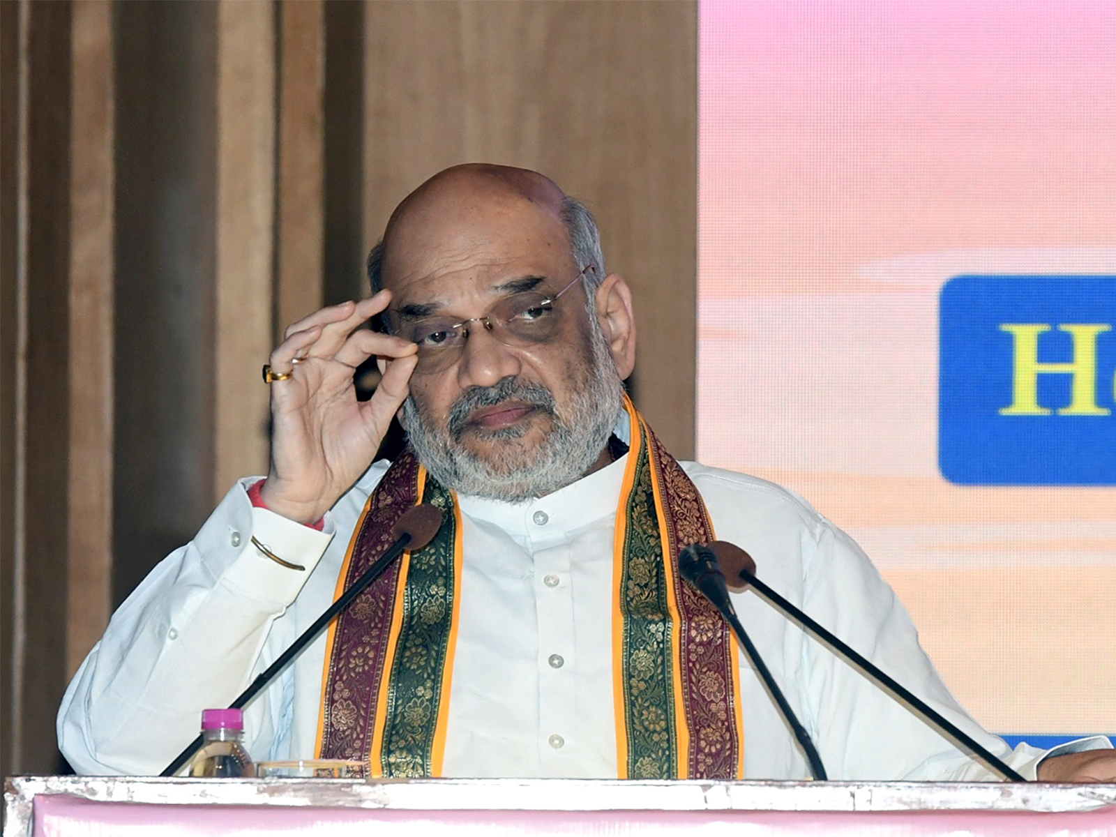 Union Minister Amit Shah during 1st National Conference of ANTF (Photo/ANI) Union Minister Amit Shah during 1st National Conference of ANTF (Photo/ANI)