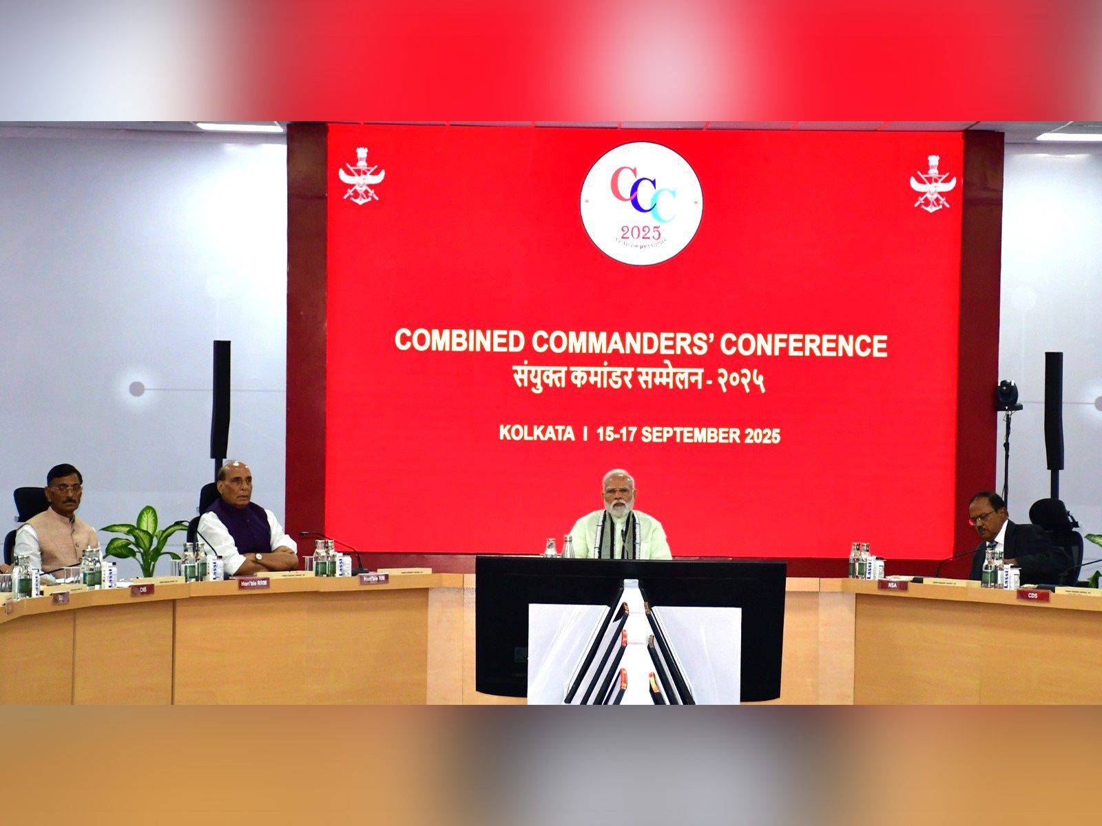PM Modi at 16th Combined Commanders' Conference in Kolkata (Photo/Headquarters Integrated Defence Staff) PM Modi at 16th Combined Commanders' Conference in Kolkata (Photo/Headquarters Integrated Defence Staff)