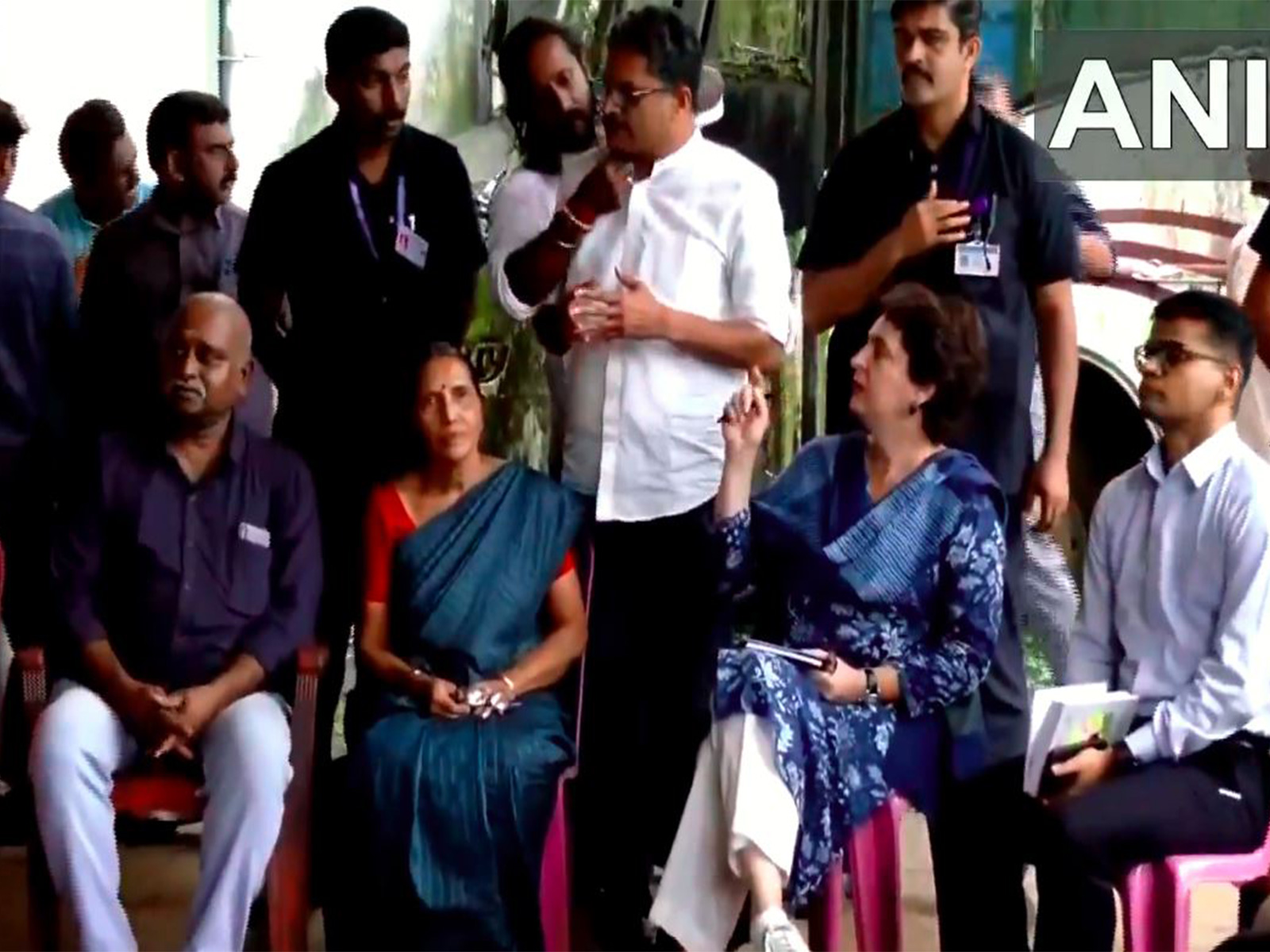 Congress MP Priyanka Gandhi visits Priyadarshini Tea factory in Kerala's Wayanad (Photo/ANI) Congress MP Priyanka Gandhi visits Priyadarshini Tea factory in Kerala's Wayanad (Photo/ANI)