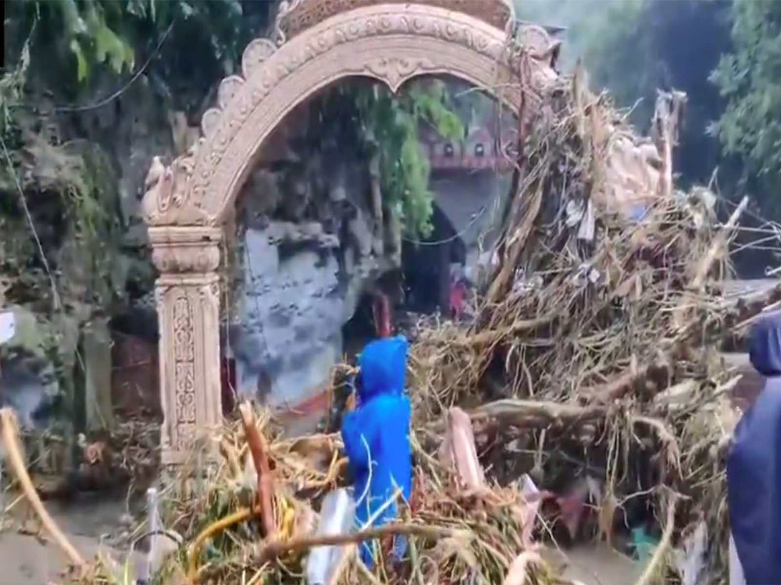 Tamsa river in full spate as heavy rainfall lashes Dehradun. (Photo/ANI) Tamsa river in full spate as heavy rainfall lashes Dehradun. (Photo/ANI)