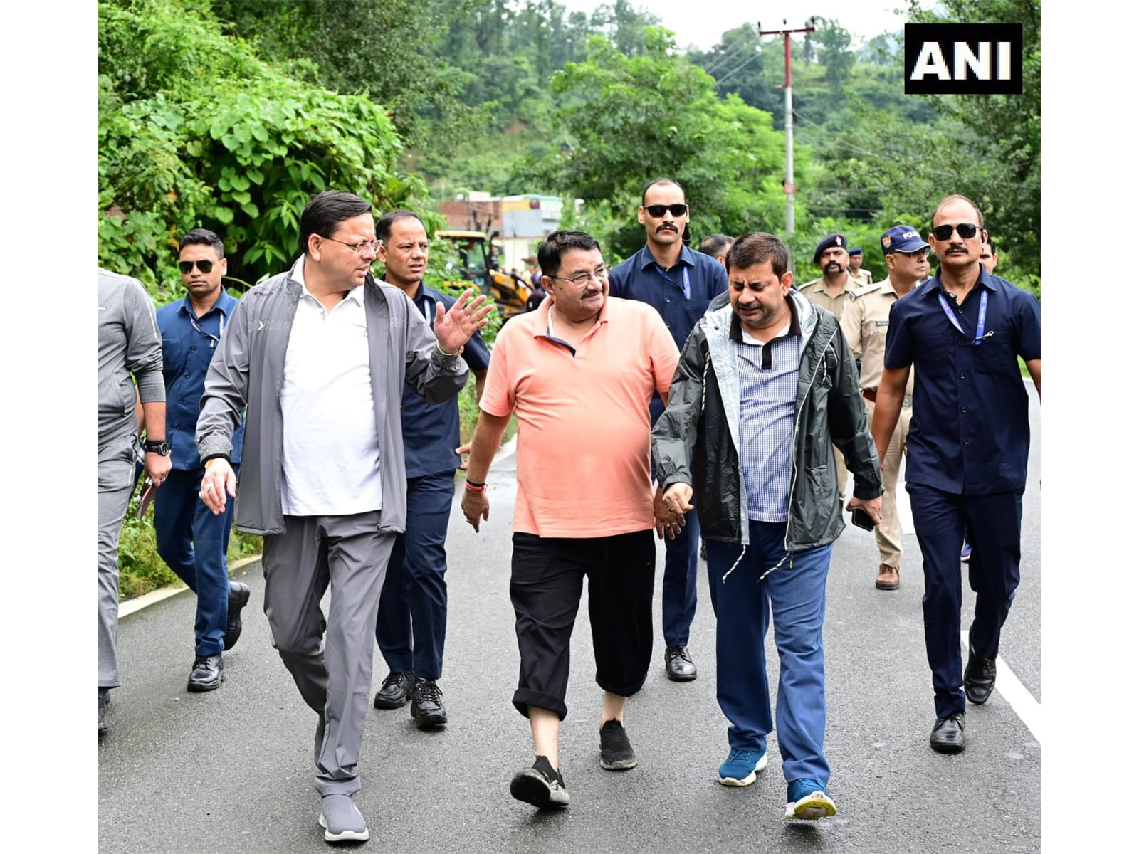 Uttarakhand CM Dhami conducts inspection of disaster-affected areas in Dehradun. (Photo/ANI) Uttarakhand CM Dhami conducts inspection of disaster-affected areas in Dehradun. (Photo/ANI)