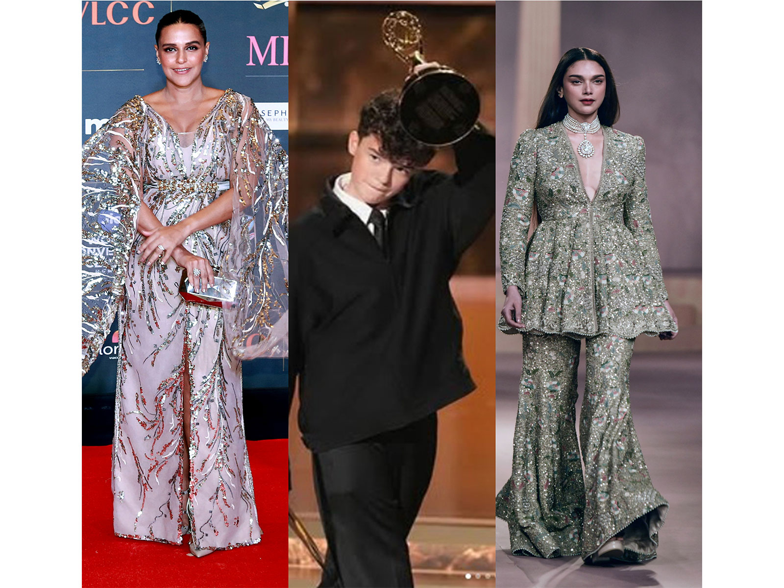 Neha Dhupia, Owen Cooper( and Aditi Rao Hydari (Photo/ANI/@televisionacad) Neha Dhupia, Owen Cooper( and Aditi Rao Hydari (Photo/ANI/@televisionacad)