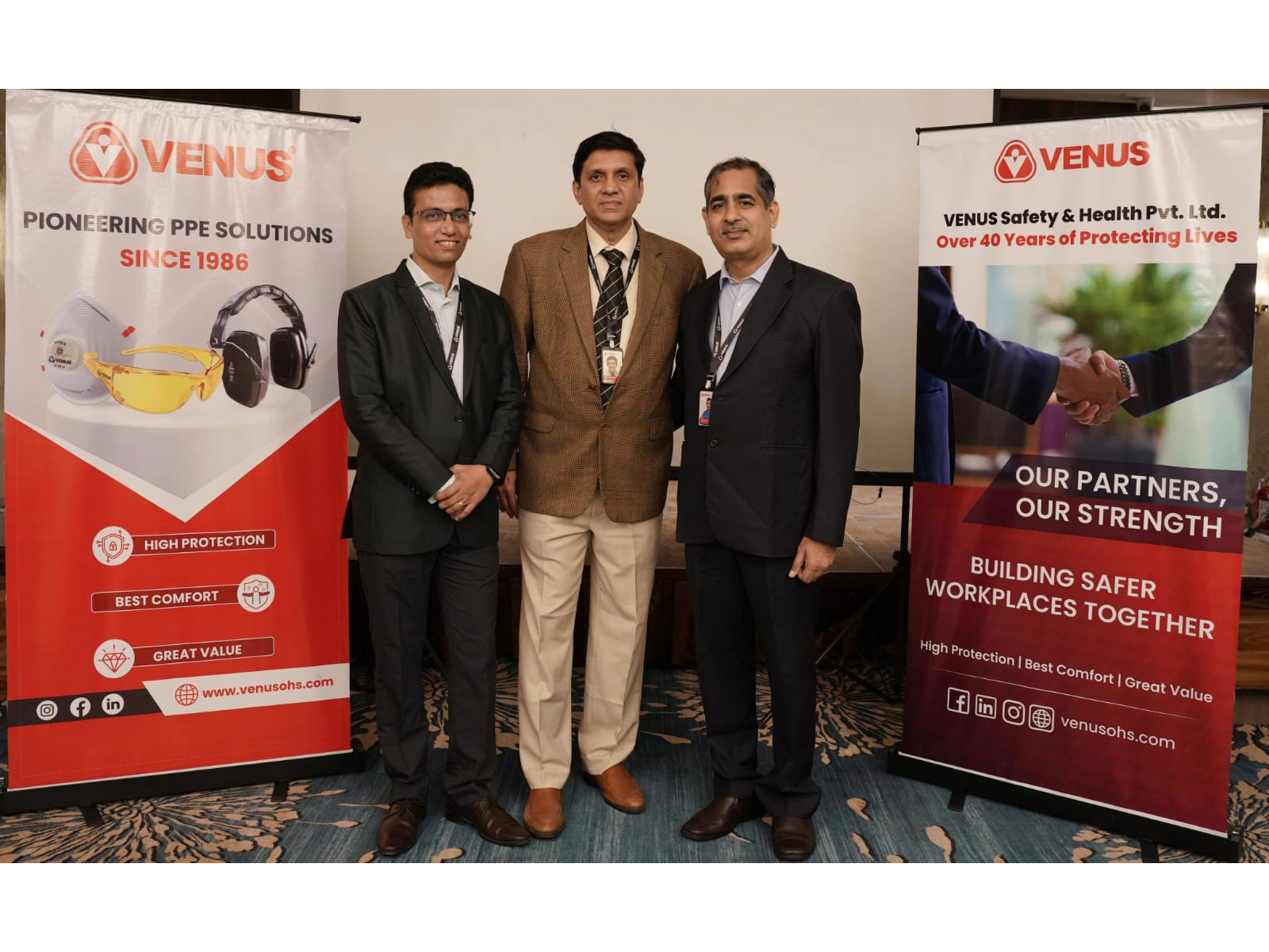 Venus Safety & Health leadership team announces its global expansion strategy, showcasing advanced air filtration and safety solutions Venus Safety & Health leadership team announces its global expansion strategy, showcasing advanced air filtration and safety solutions