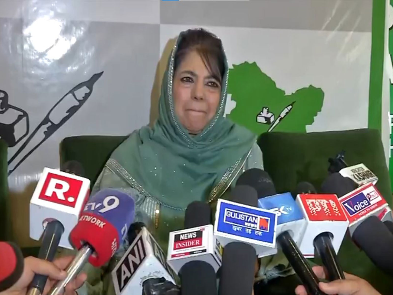 PDP Chief Mehbooba Mufti (Photo: ANI) PDP Chief Mehbooba Mufti (Photo: ANI)